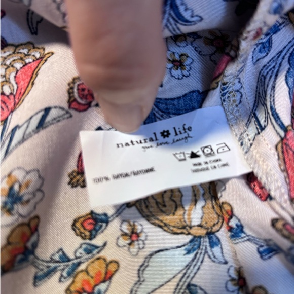 Natural Life Madi Long Maxi Bohemian Floral Slip Dress Size S - Picture 4 of 4